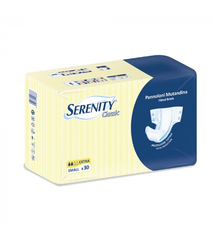 Serenity Pañalero Clásico Extra Fino Talla S 30 Piezas-1