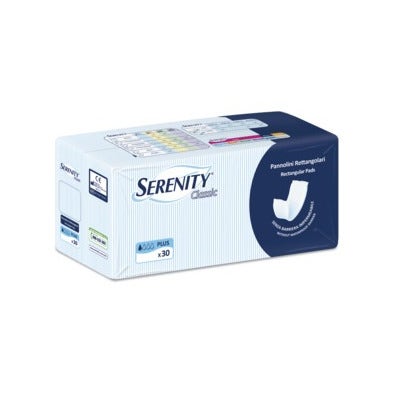 Serenity Classic Pañal Rectangular Sin Barreras 30 Piezas-2