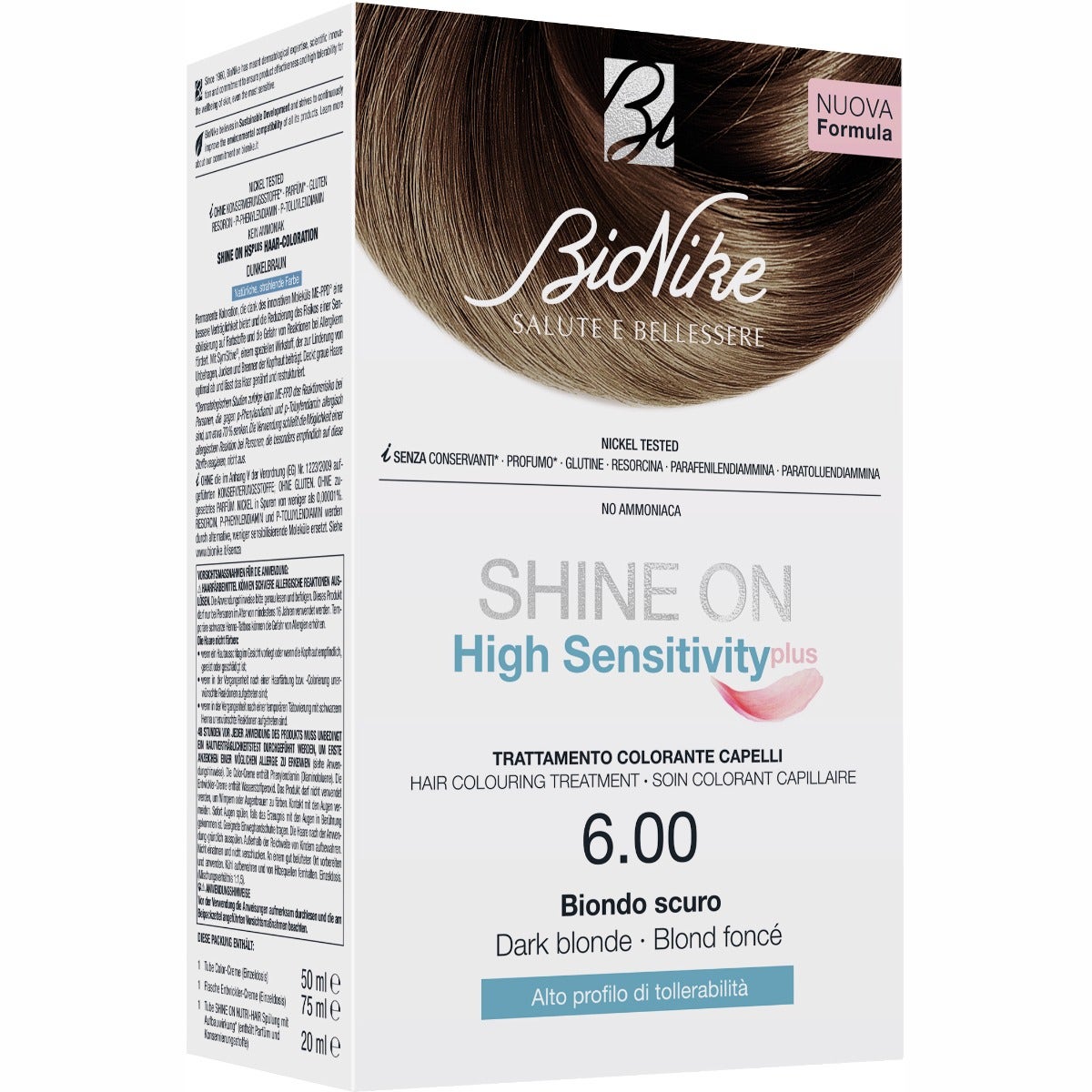 Bionike Shine On High Sensitivity Plus Rubio Oscuro 6.00