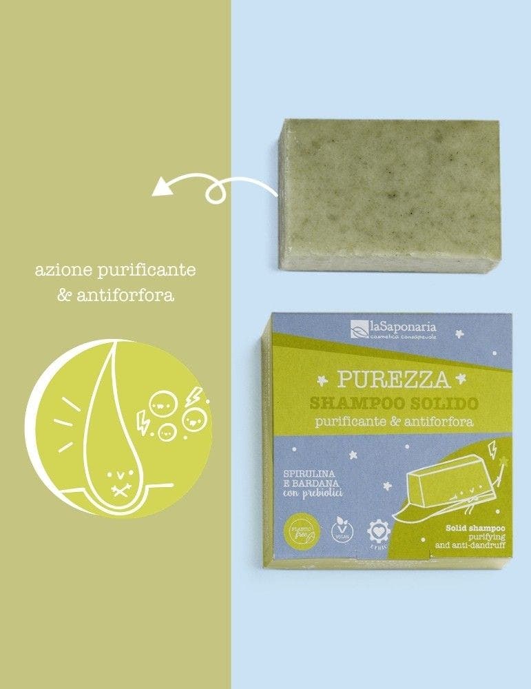 La Saponaria Champú Sólido Purificante/Anticaspa 50g-3
