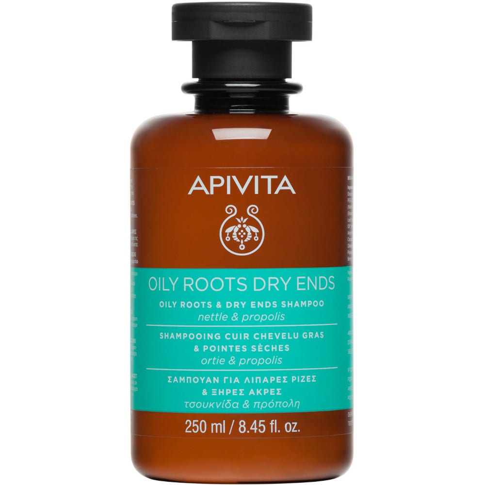 Apivita Champú para Cuero Cabelludo Graso Puntas Secas 250ml-1