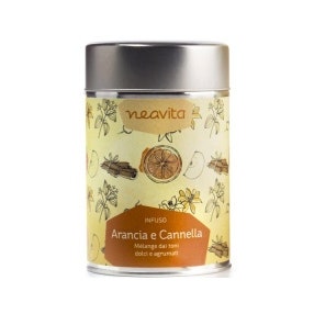 Neavita Silver Tin Naranja Canela Té de Hierbas Sueltas 100g-1