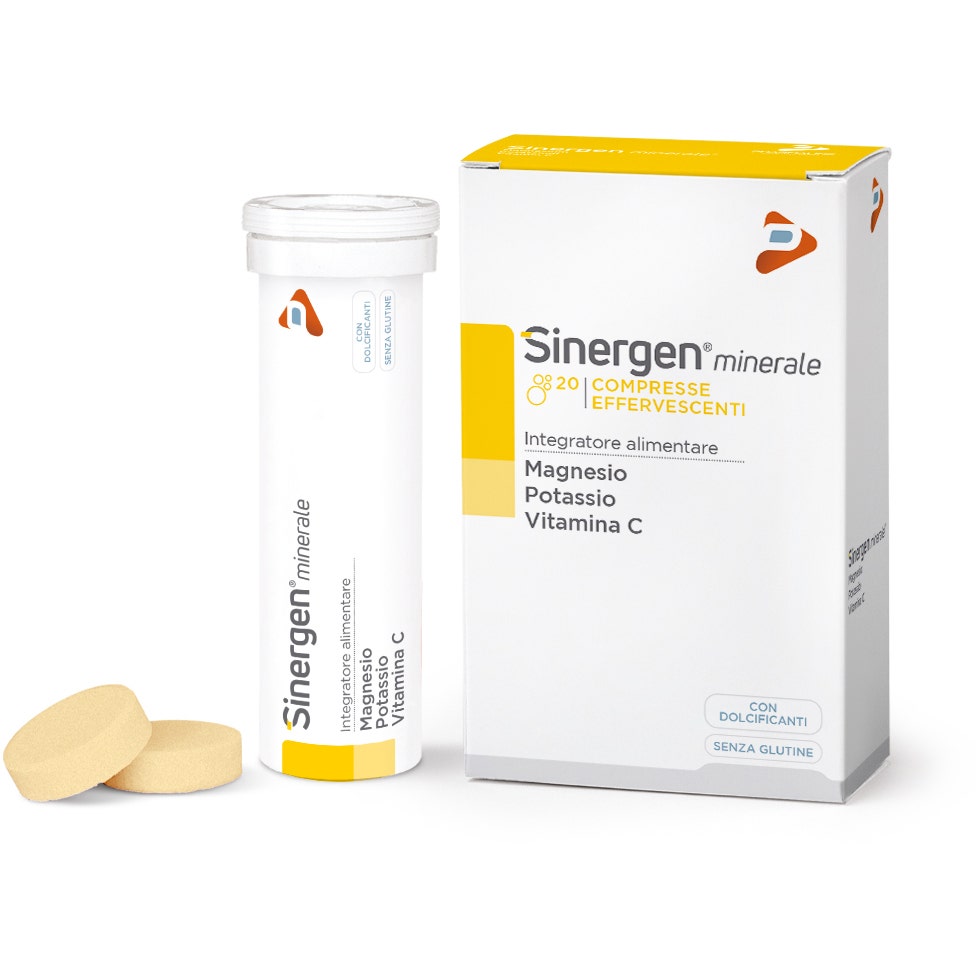 Sinergen Mineral Magnesio Potasio Vitamina C 20 Comprimidos Efervescentes-2