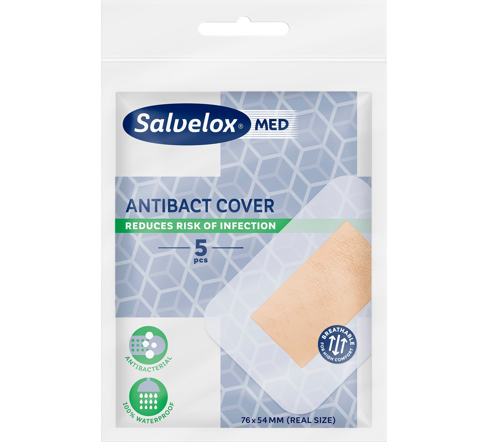 Salvelox Med Cerotto Antibatterico Cover 12x5 cm 5 Pezzi-3