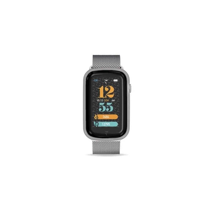Techmade Smartwatch Steps Correa de acero malla milanesa plateada