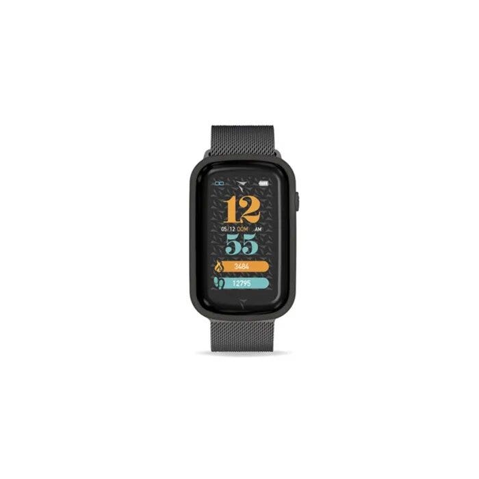 Techmade Smartwatch Steps Cinturino In Acciaio Maglia Milano Black