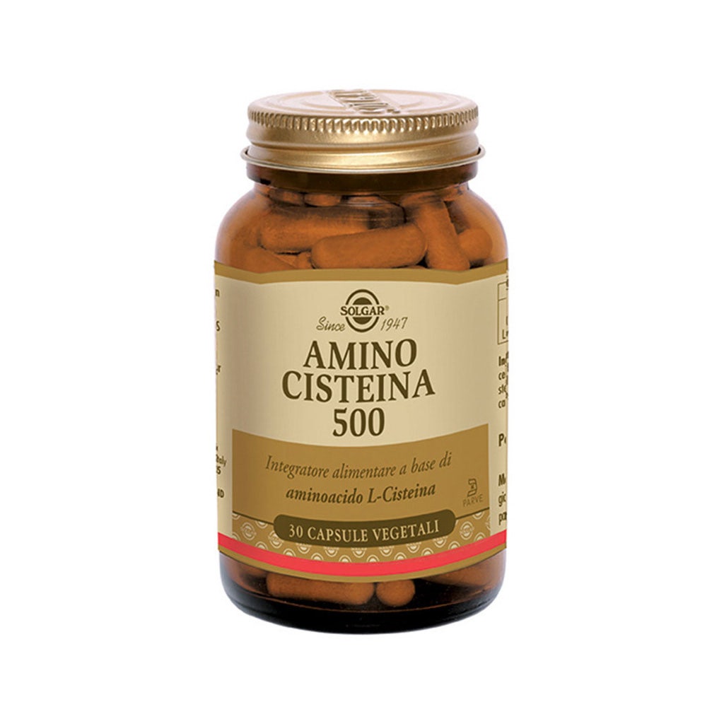 Amino Cisteína 500 Solgar 30 Cápsulas-3