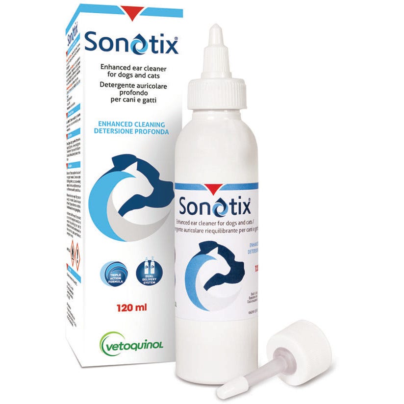 Sonotix Limpiador de Oídos Perros Gatos 120ml-3