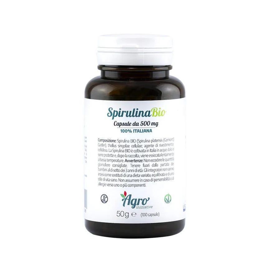 Espirulina ecológica, 100 cápsulas