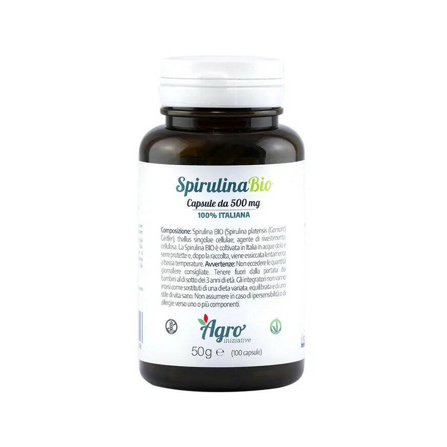 Espirulina ecológica, 100 cápsulas