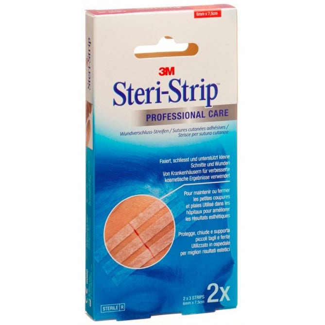Steri Strip Skin Suture Yeso 6x75mm 6 Tiras-1