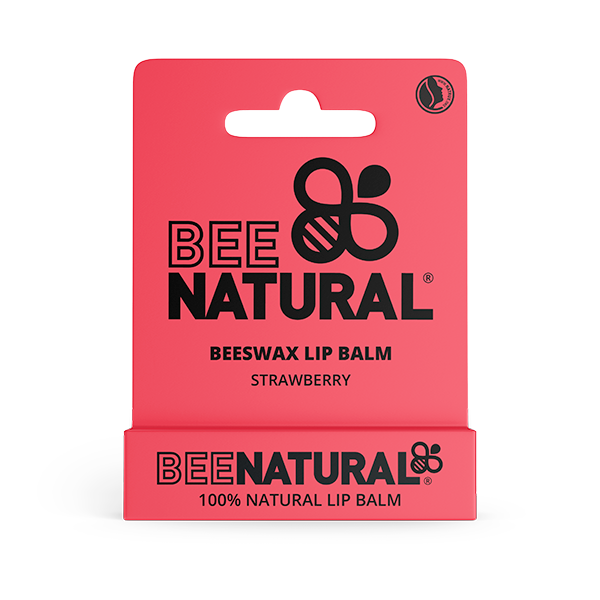 Bee Natural Bálsamo Labial Sabor Fresa Stick 4,2g-1