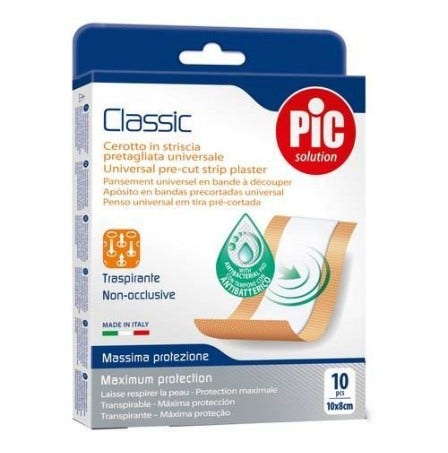 Pic Tira Yeso Classic 10x8cm Antibacteriano 10 Piezas-1