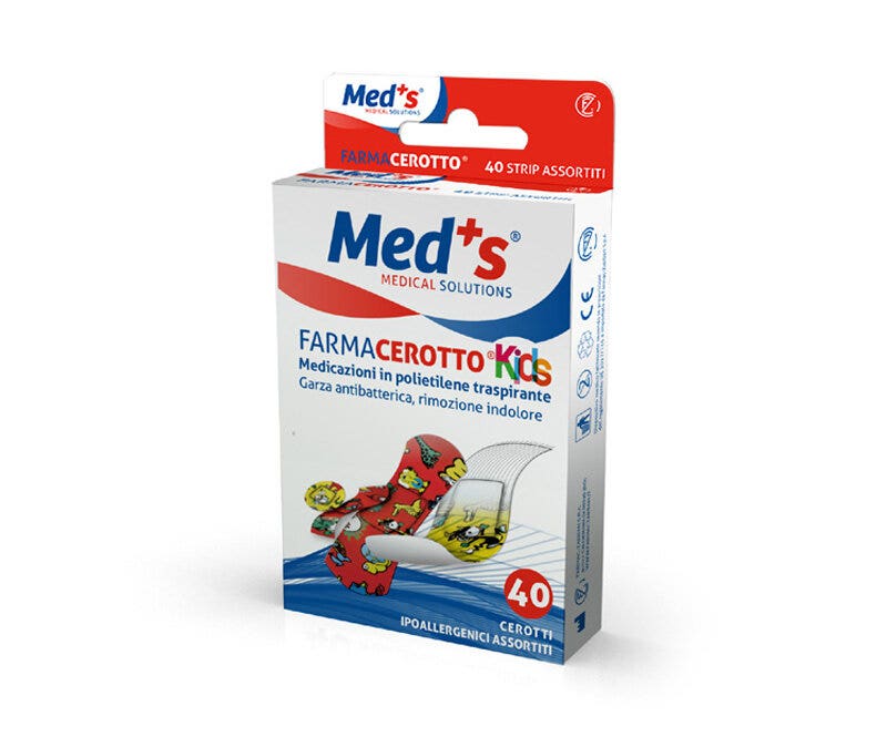 Meds Strips Kids Apósitos Hipoalergénicos Surtidos para Niños 40 Piezas-1