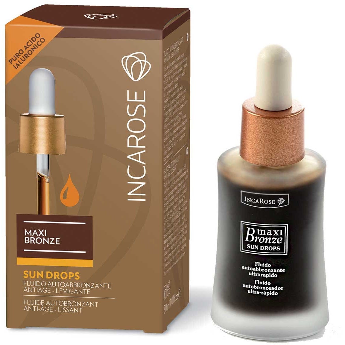 Incarose Maxi Bronze Fluido Autoabbronzante Ultrarapido 30ml-3