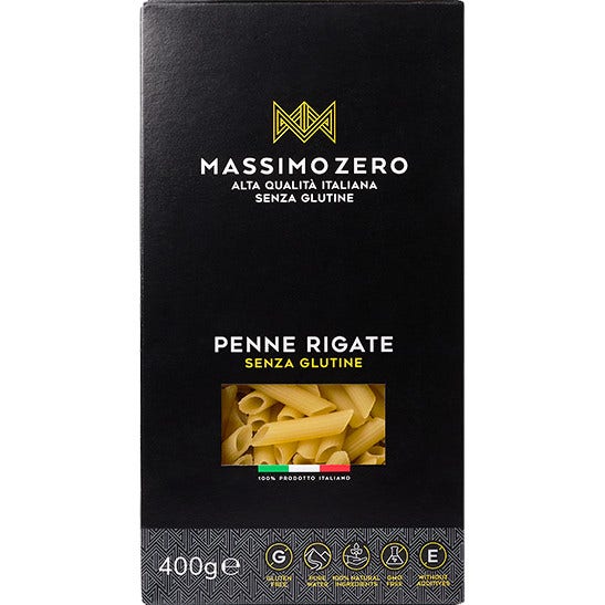 Massimo Zero Penne Rigate Sin Gluten 400mg-1