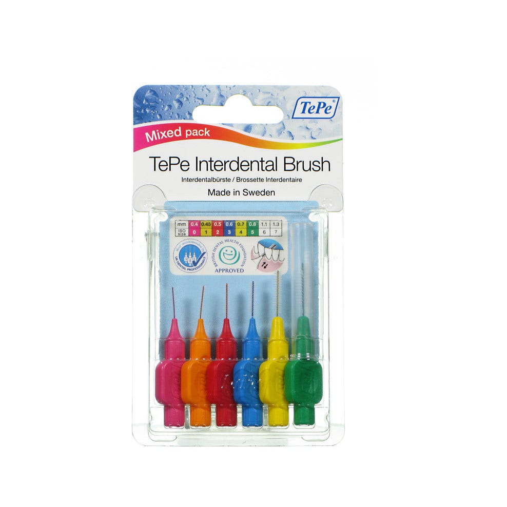 Cepillo Interdental Tepe 6 Piezas Pack Mixto-6