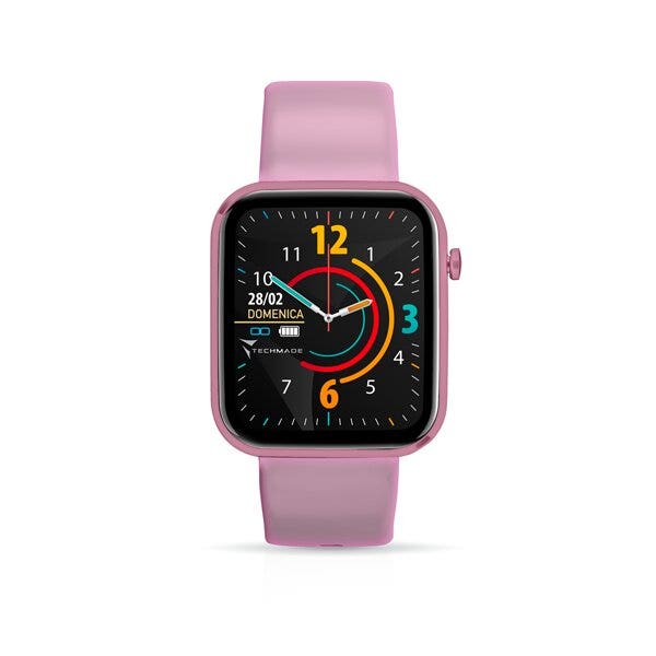 Techmade Have Smartwatch con marco de aluminio 1,68 rosa