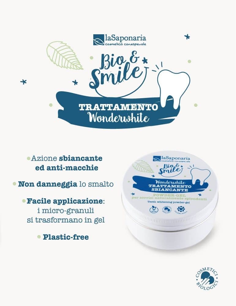 La Saponaria Bio&Smile Wonderwhite Trattamento Sbiancante 50g