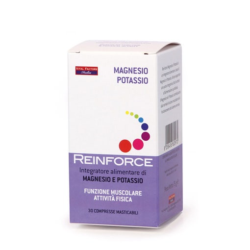 Reinforce Magnesio + Potasio 30 Comprimidos Masticables-2