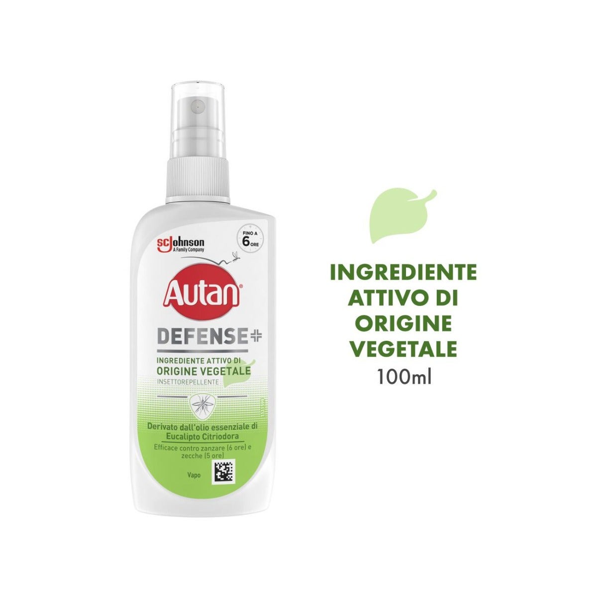 Autan Defense Vegetale Spray Antizanzare Comuni E Tigre A Base Di Olio Di Eucalipto 100ml