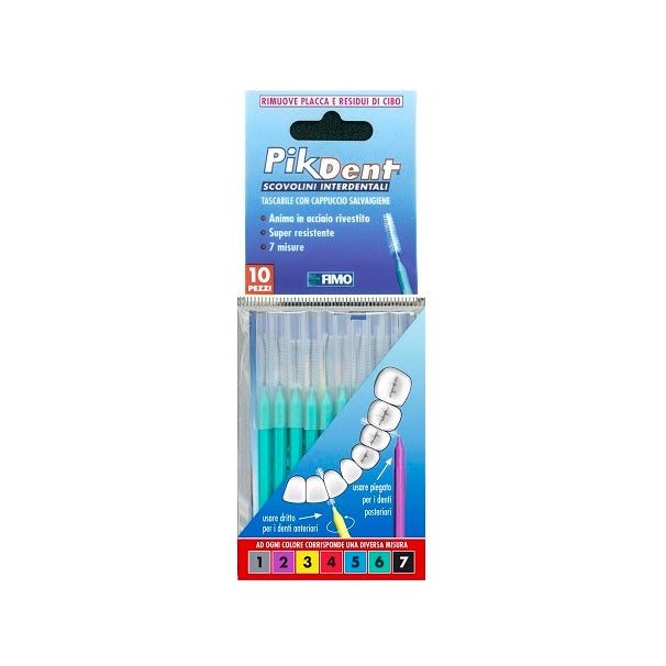 Pikdent Cepillos Interdentales 6 Verde 10 Piezas-2