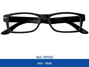 Gafas vintage premontadas Vintage Black Dioptrías +3.00-1