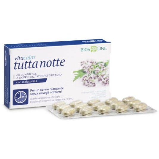 Bios Line Vita Calm All Night Melatonina 60 Comprimidos-1