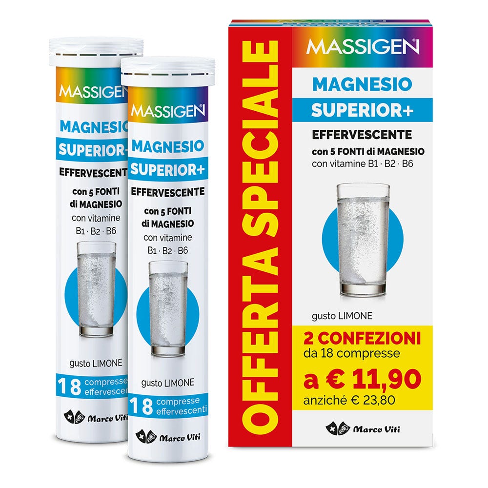 Massigen Magnesio Superior Efervescente 18 + 18 Comprimidos-2