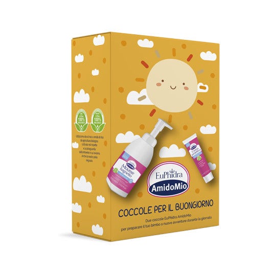 Euphidra Box Coccole Per Il Buongiorno Mousse Bagnetto 500ml + Crema Protettiva 50ml