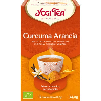 Yogi Tea Cúrcuma Naranja Infundida 17 Sobres 34g-1