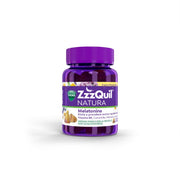 ZzzQuil NATURA Para Dormir 30 Gominolas de Mango y Plátano con Melatonina, Manzanilla, Valeriana y Lavanda